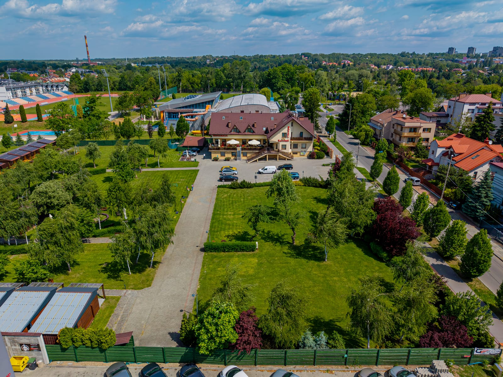 Teren campingu z góry