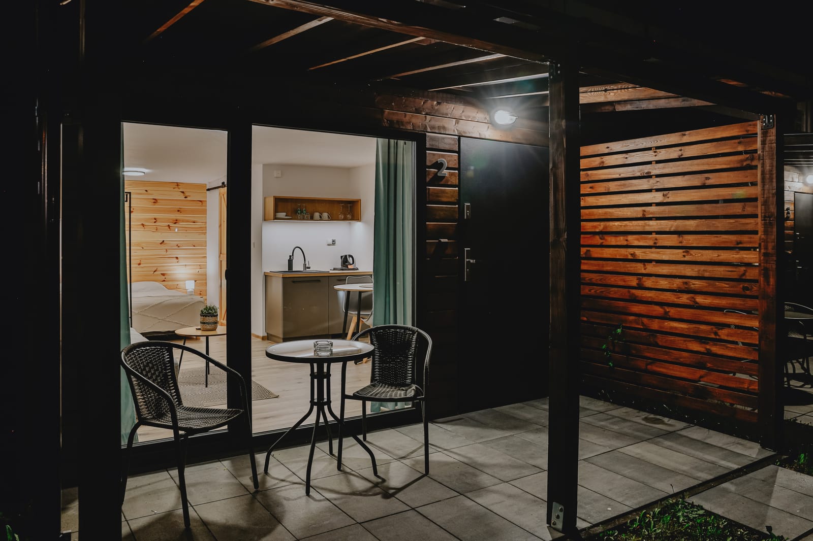 Domek Premium wieczorem